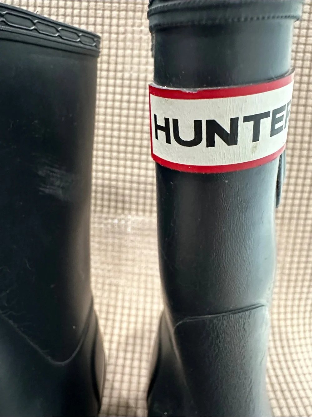 Hunter navy Mid-Calf Rubber Rain Boots